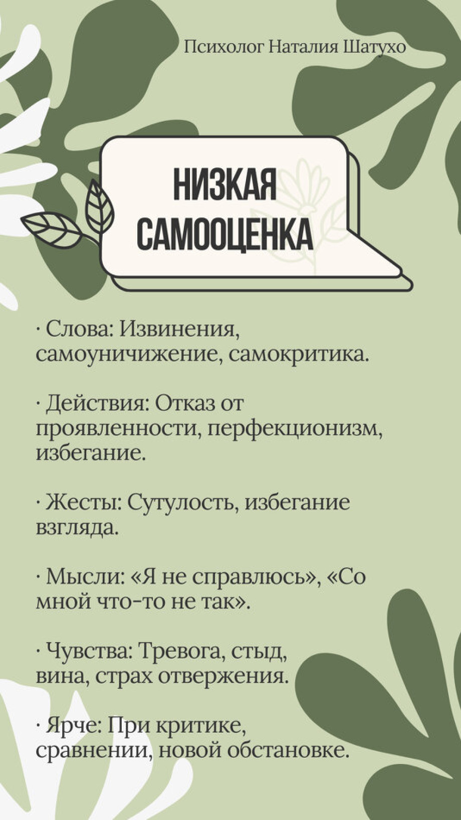 Норма  для статистики Адекватная самооценка  для жизни