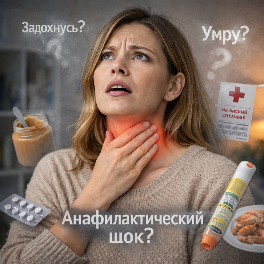 Тревога на анафилактический шок  когда пугает не аллергия а сам страх а вдруг