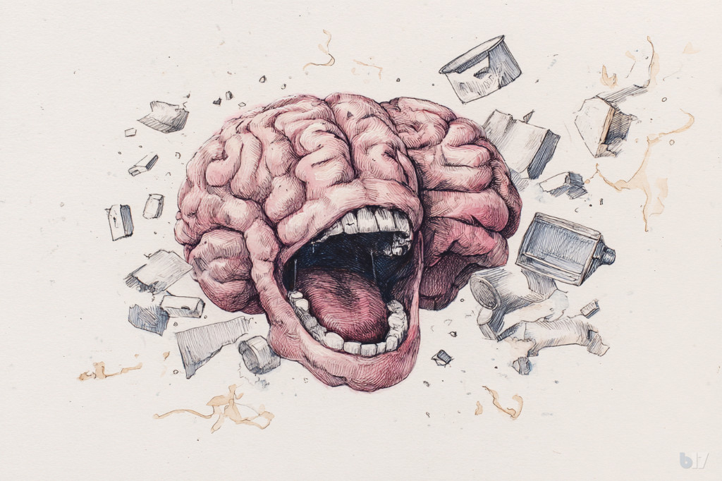 Наш мозг  такая сука