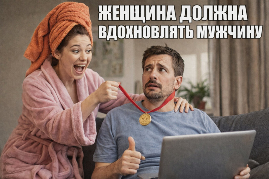 Женщина должна вдохновлять мужчину