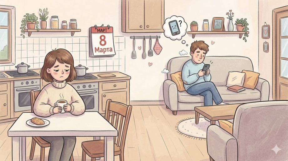 Муж ничего не подарил на 8 Марта что делать